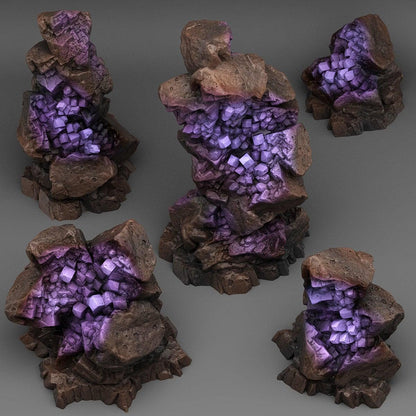 Ancient Hidden Crystal Miniature Set | Wargaming Terrain - Plague Miniatures