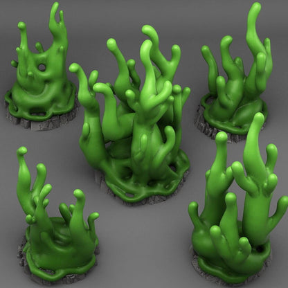 Slime Eruption Miniature Set | Wargaming Terrain - Plague Miniatures