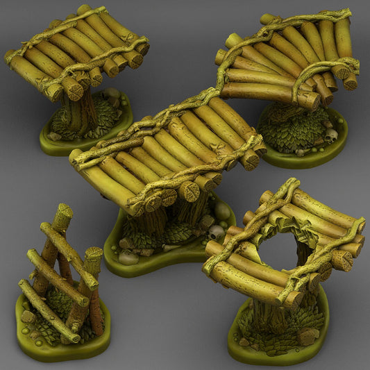Swamp Modular Bridge Miniatures | Eerie Wargaming Terrain - Plague Miniatures