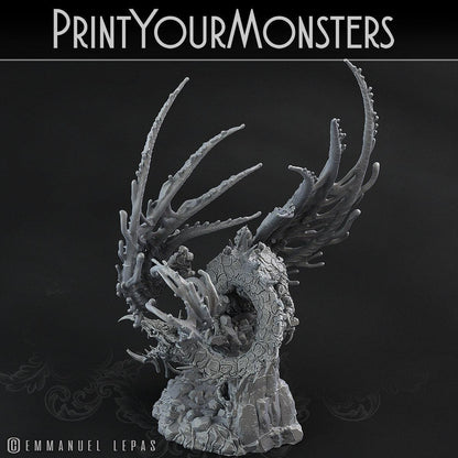 Infernal Magma Dragon Miniature | Elemental Dragon of Molten Fury - Plague Miniatures