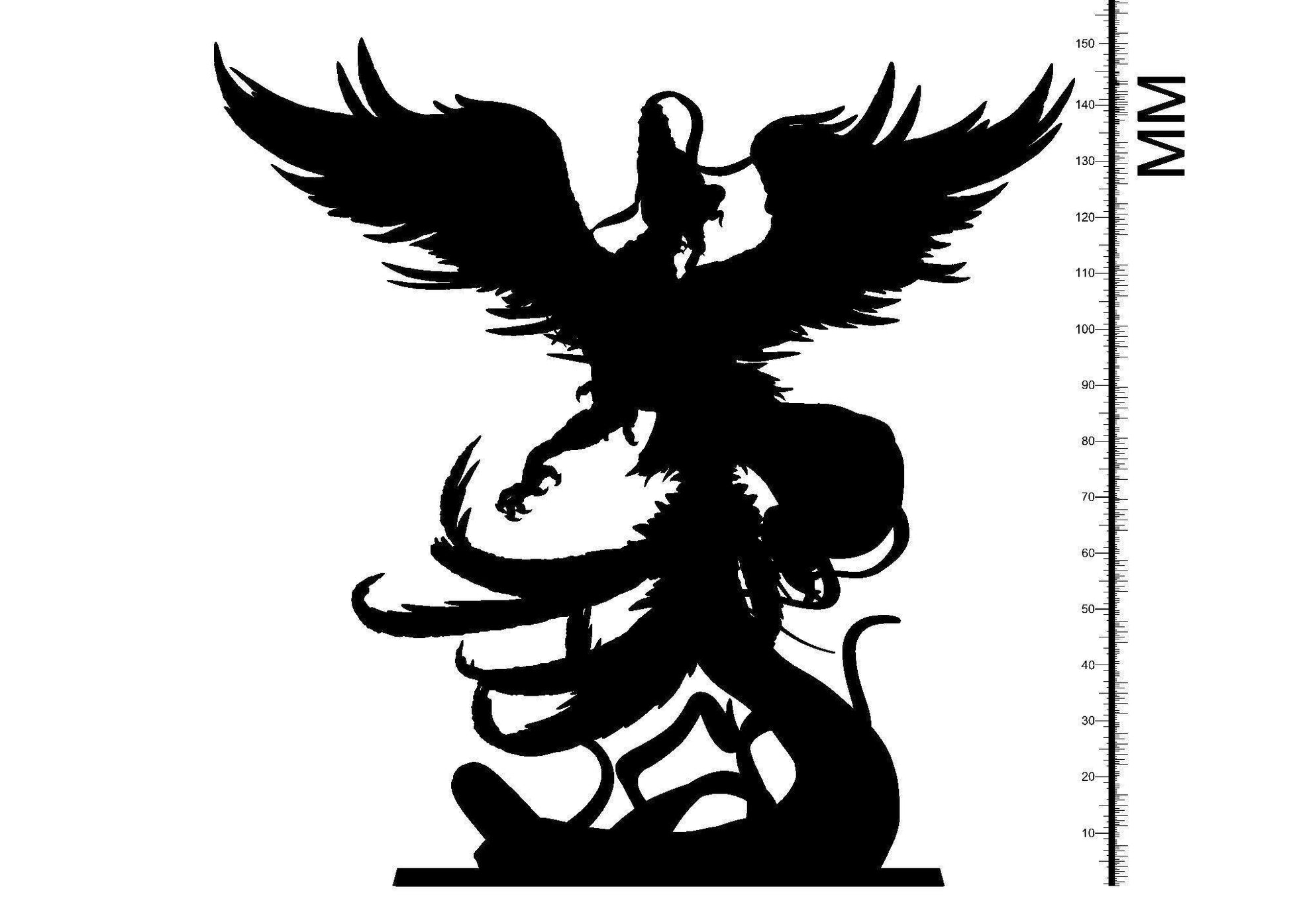 Inmyeonjo Miniature | Enchanting Female Phoenix Goddess for Tabletop RPGs | 32mm Scale - Plague Miniatures