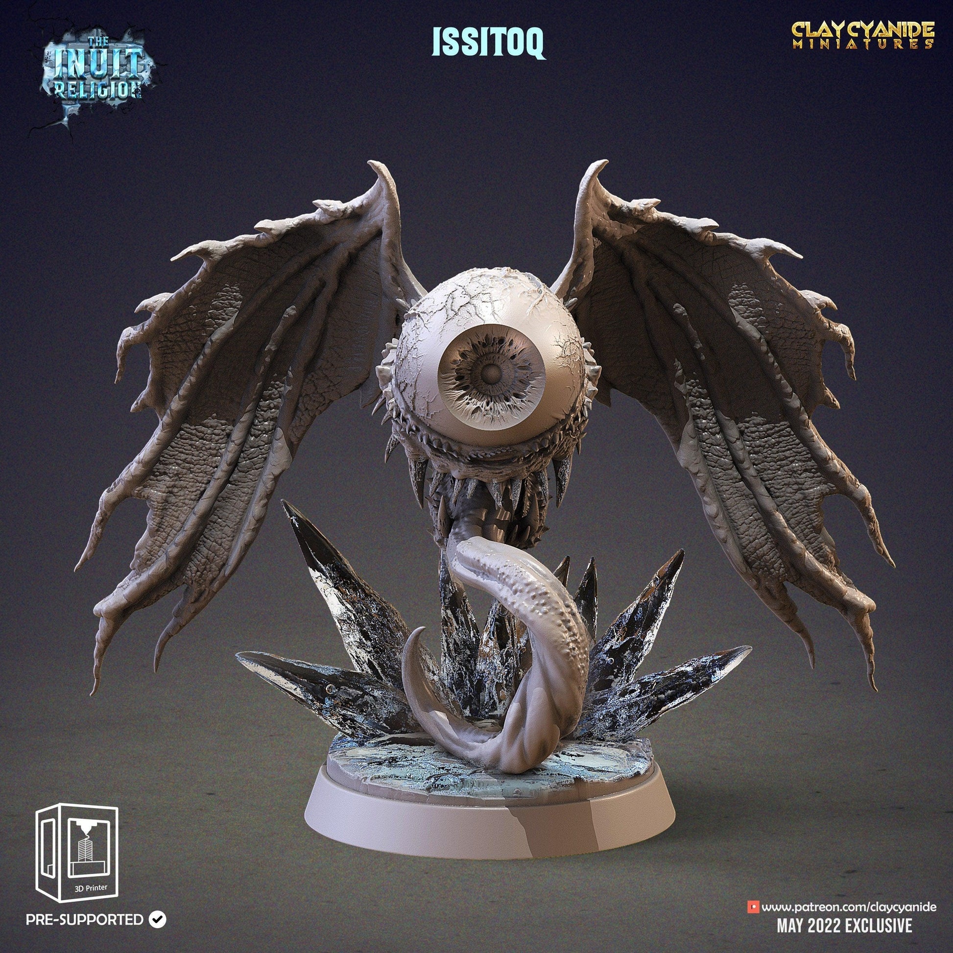 Issitoq Monster Miniature | Mythical Cyclops Figure for Tabletop Gaming | 32mm Scale - Plague Miniatures