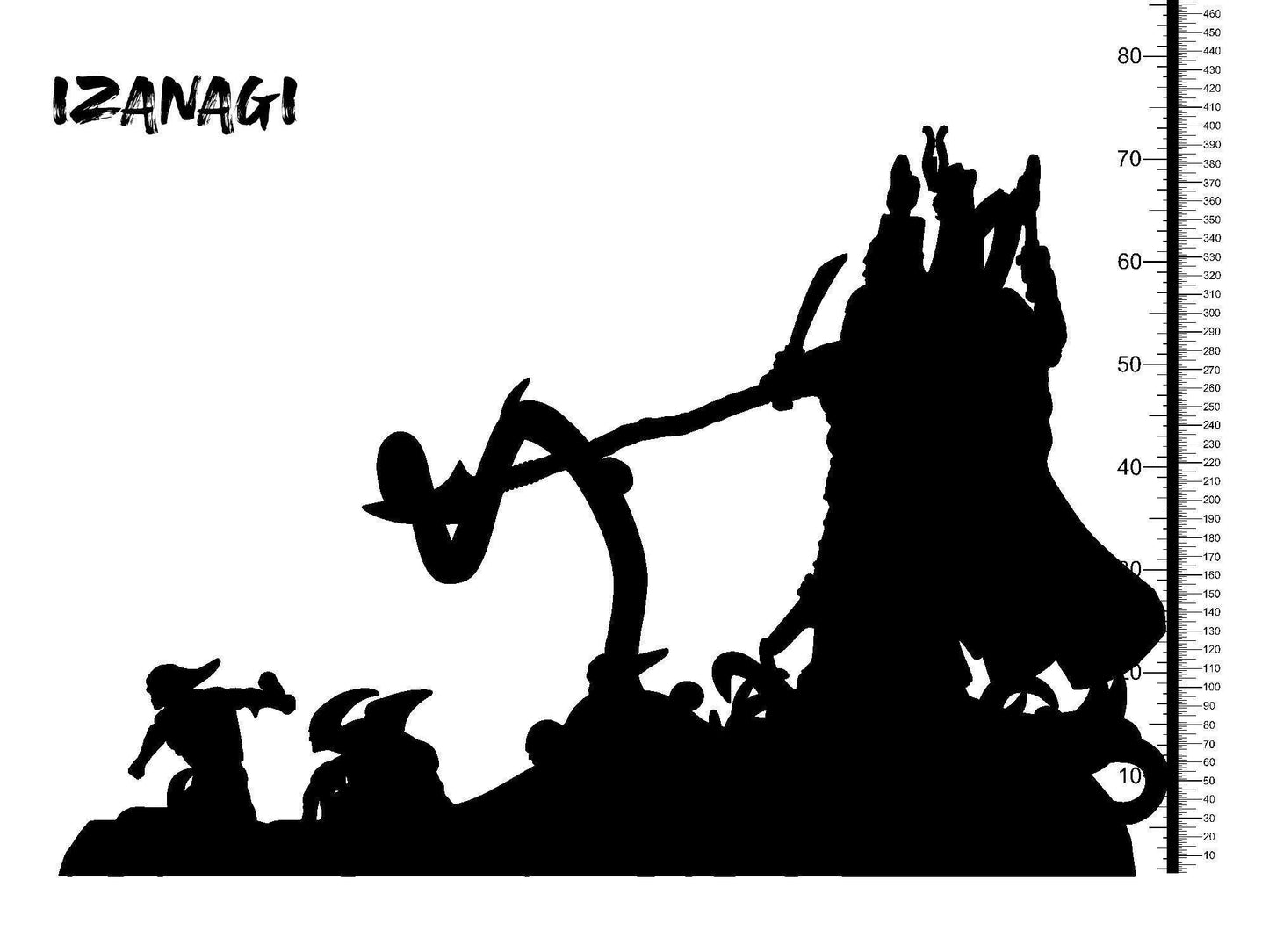 Izanagi Miniature | Majestic Japanese Creator Deity for Dungeons and Dragons | 32mm Scale - Plague Miniatures