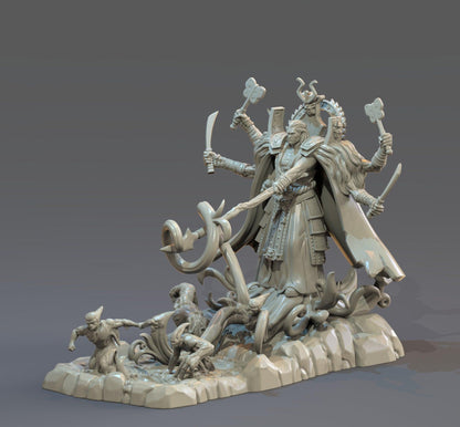 Izanagi Miniature | Majestic Japanese Creator Deity for Dungeons and Dragons | 32mm Scale - Plague Miniatures