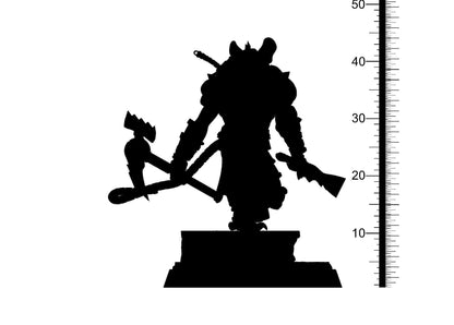 Jimboy, Burat Knight Ratmen Miniature | Axe and Blade Skaven Warrior | 32mm Scale - Plague Miniatures