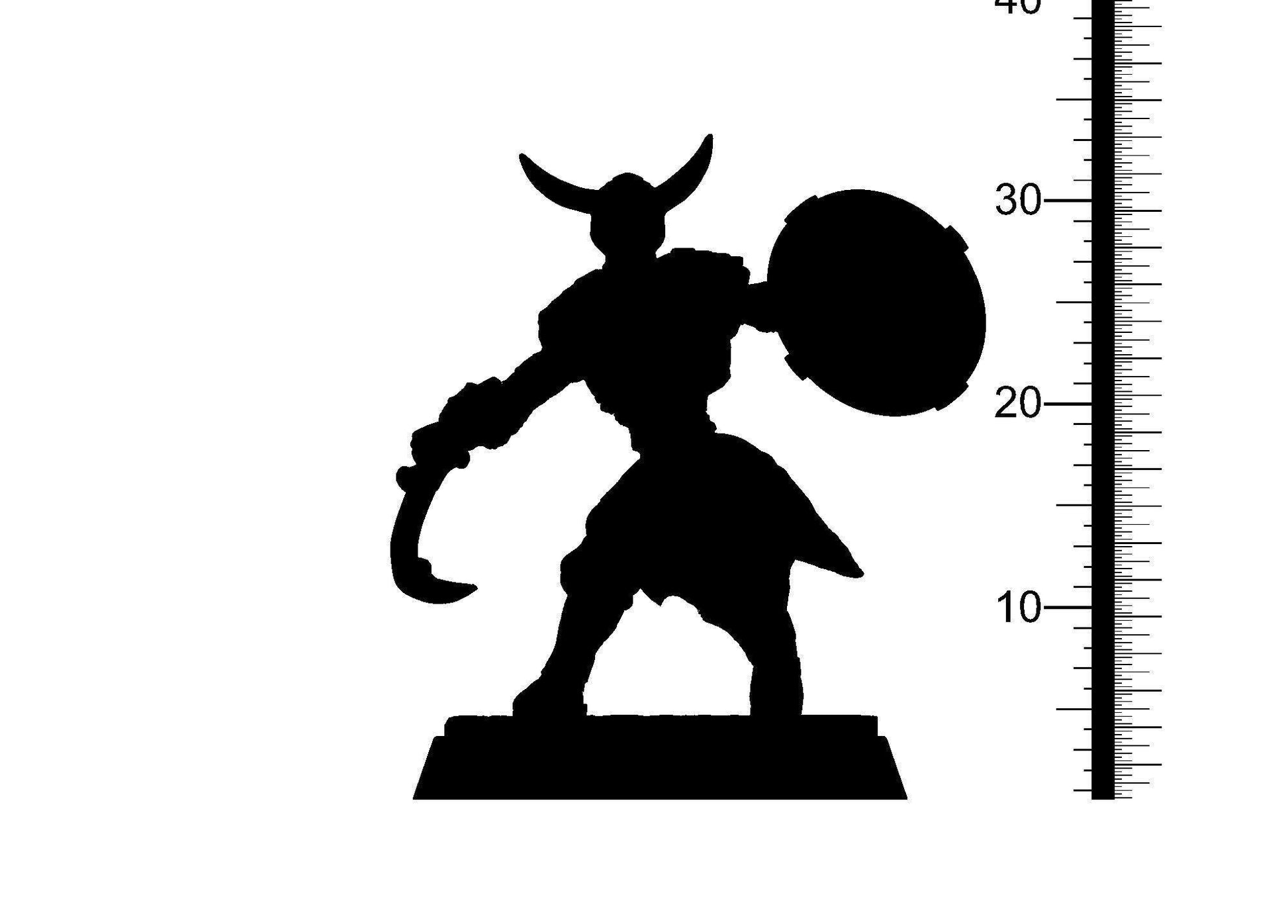 Jorenn Gall, White Runner Skeleton Miniature | Undead Sword and Shield Guardian | 32mm Scale - Plague Miniatures