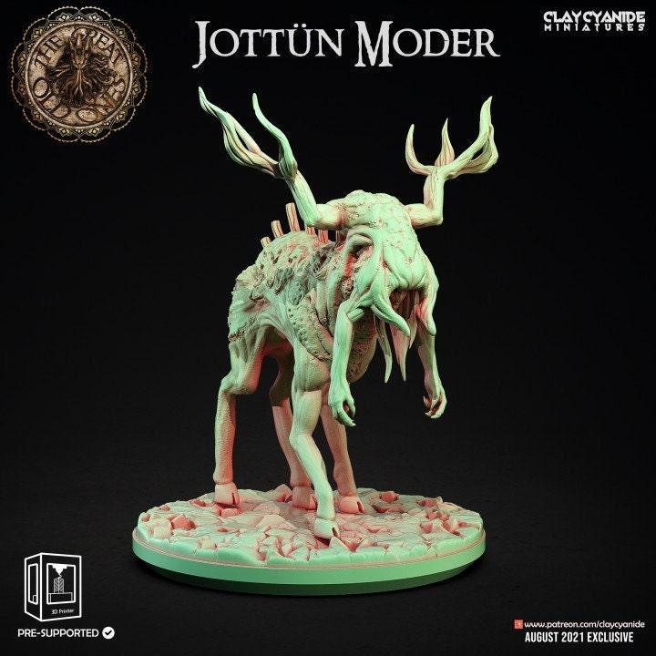 Jotunn Moder Miniature | Clay Cyanide | Great Old Ones | Tabletop Gaming | DnD Miniature | Dungeons and Dragons | cthulhu miniature - Plague Miniatures shop for DnD Miniatures