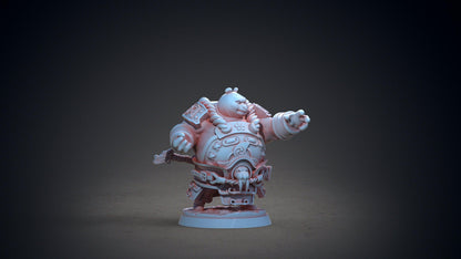Jun-Jun Pandaren Miniature | Stalwart Pandafolk Great Warrior for Tabletop RPGs | 32mm Scale - Plague Miniatures