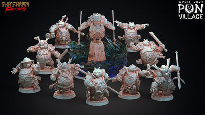Jun-Jun Pandaren Miniature | Stalwart Pandafolk Great Warrior for Tabletop RPGs | 32mm Scale - Plague Miniatures