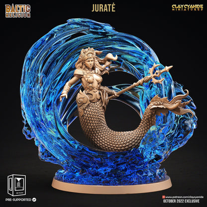 Jurate Sea Goddess Miniature | Majestic Ruler of the Lithuanian Waters | 32mm Scale - Plague Miniatures