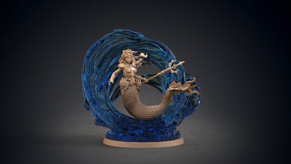 Jurate Sea Goddess Miniature | Majestic Ruler of the Lithuanian Waters | 32mm Scale - Plague Miniatures