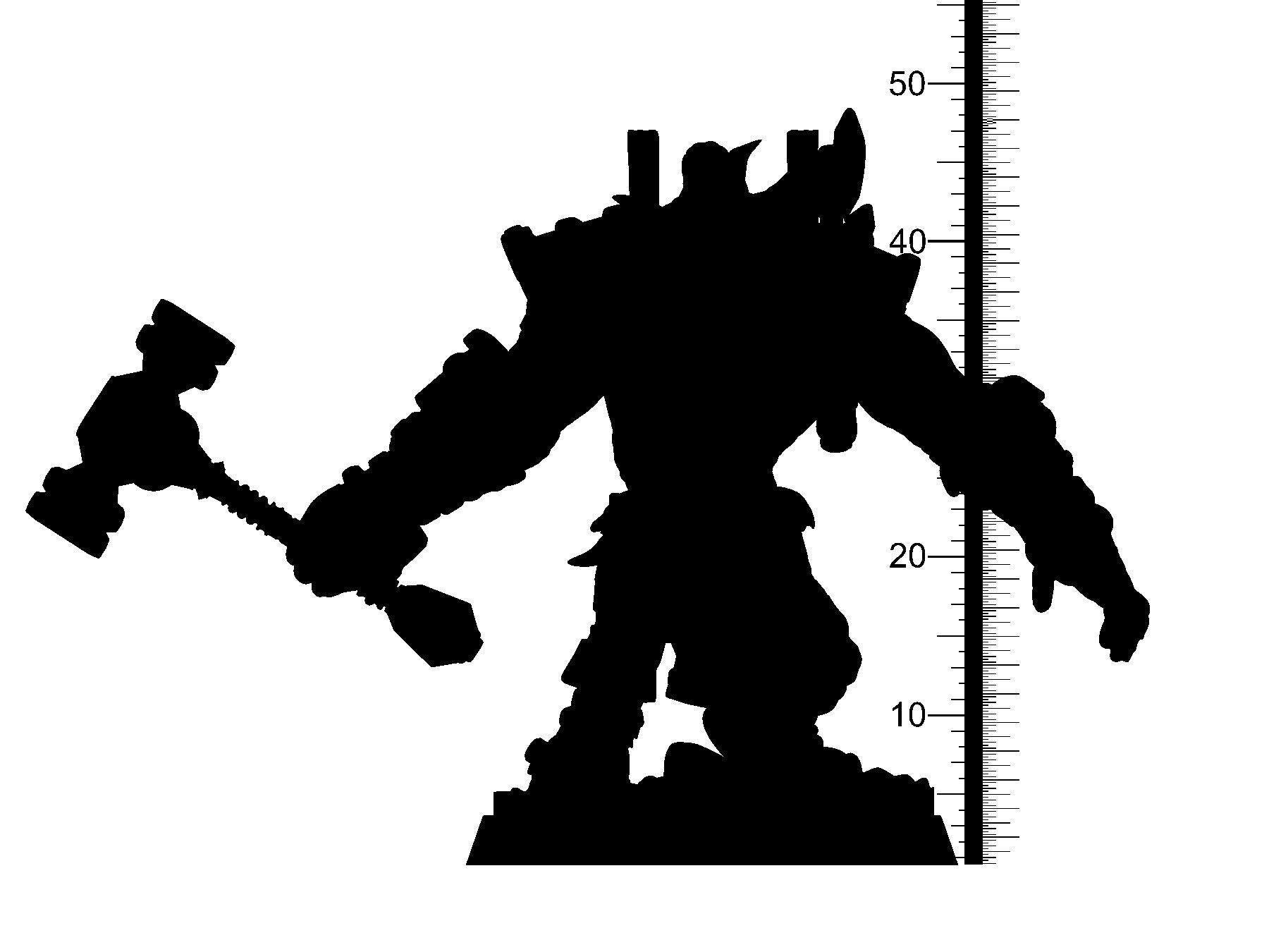 Kael, the Brutish War Troll Miniature | DnD Miniatures for RPG Battles | 32mm Scale - Plague Miniatures