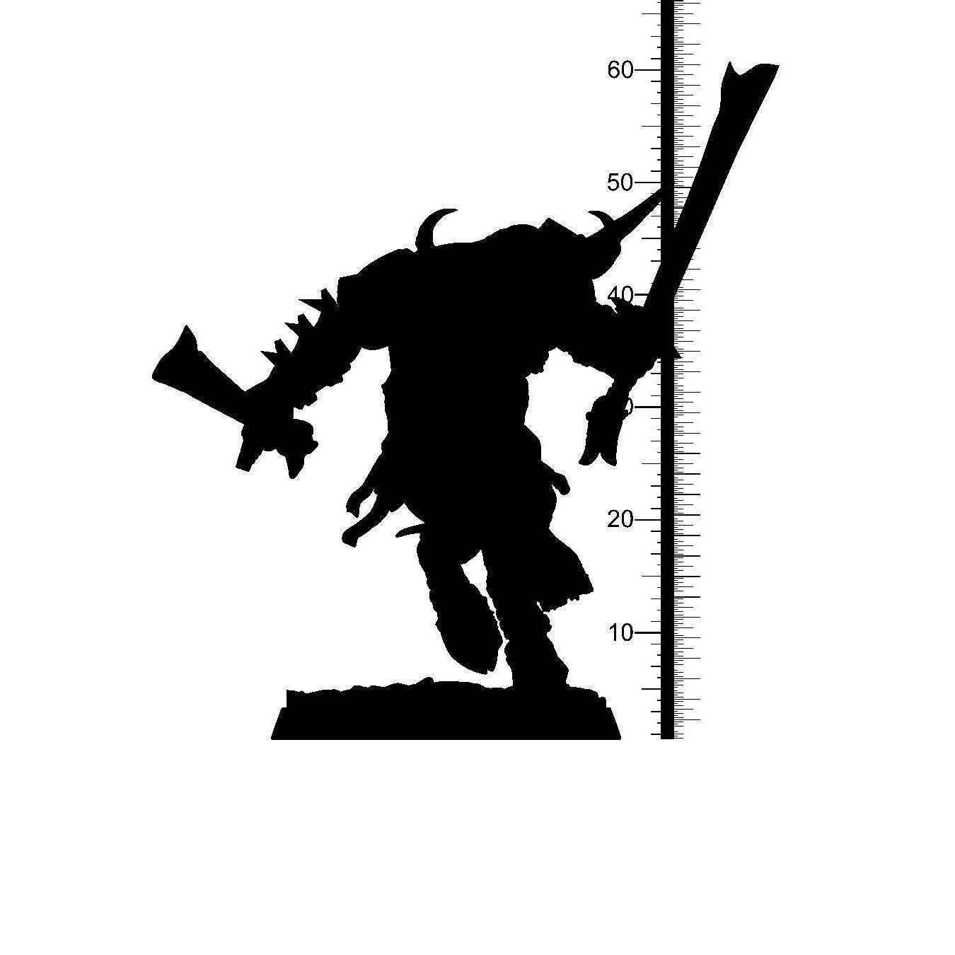 Kalkyu Minotaur Cowborn Miniature | Dual-Sword Wielding Warrior | 32mm Scale - Plague Miniatures