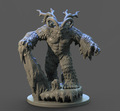 Karakoncolos Christmas Yeti Miniature | Festive Terrors for Tabletop Gaming | 32mm Scale - Plague Miniatures