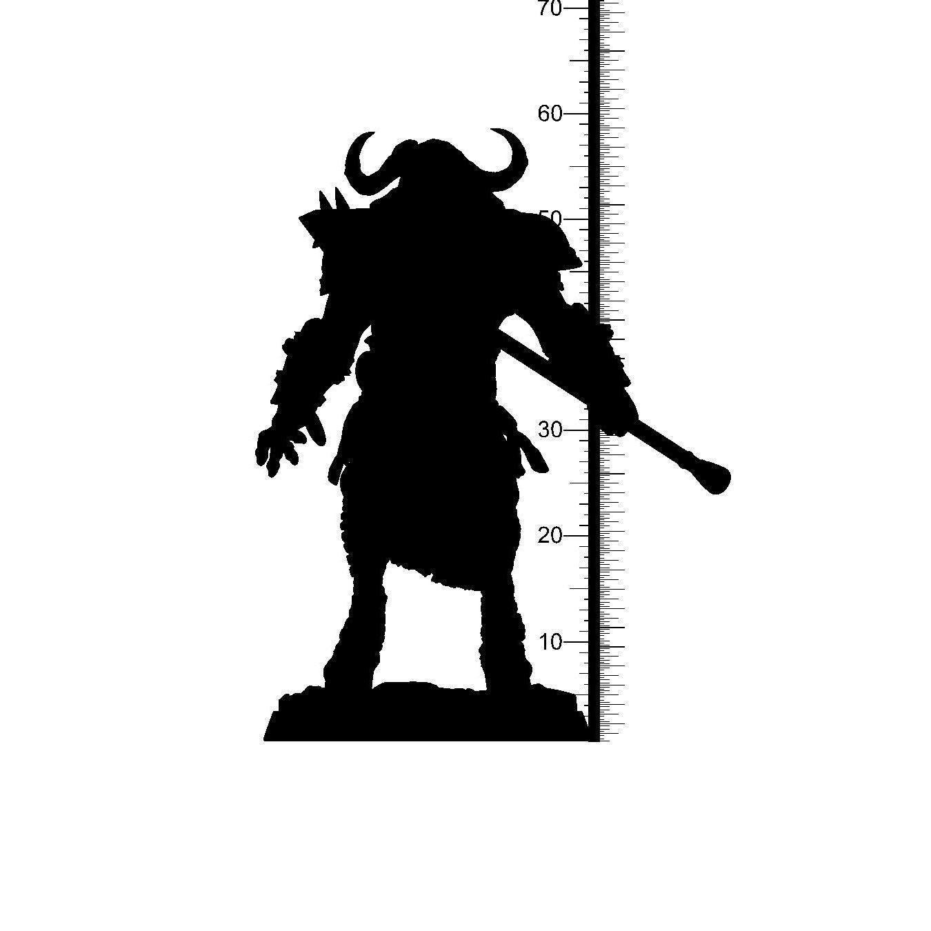 Keyndi Minotaur Miniature | Fierce Bovine Battlemaster | 32mm Scale - Plague Miniatures