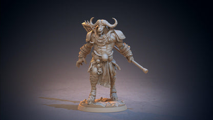 Keyndi Minotaur Miniature | Fierce Bovine Battlemaster | 32mm Scale - Plague Miniatures