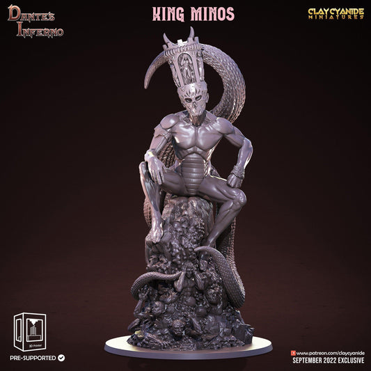 King Minos Miniature | Judge of the Damned | 32mm Scale - Plague Miniatures