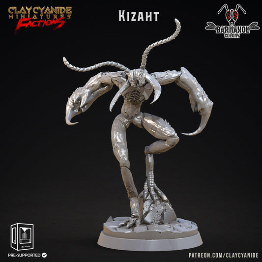 Kizaht Flying Hive-Mind Insectoid Miniature | 32mm Scale - Plague Miniatures