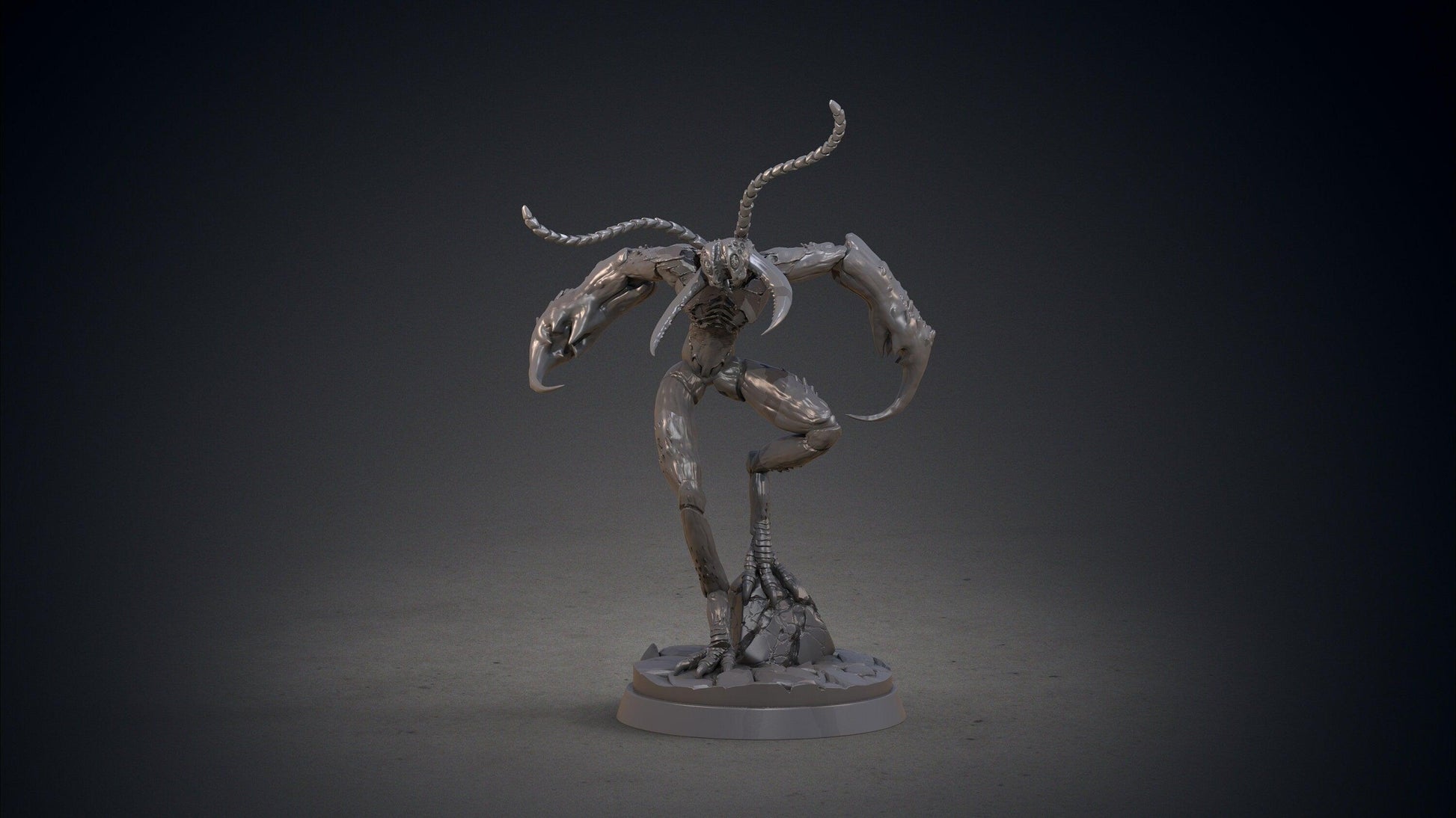 Kizaht Flying Hive-Mind Insectoid Miniature | 32mm Scale - Plague Miniatures