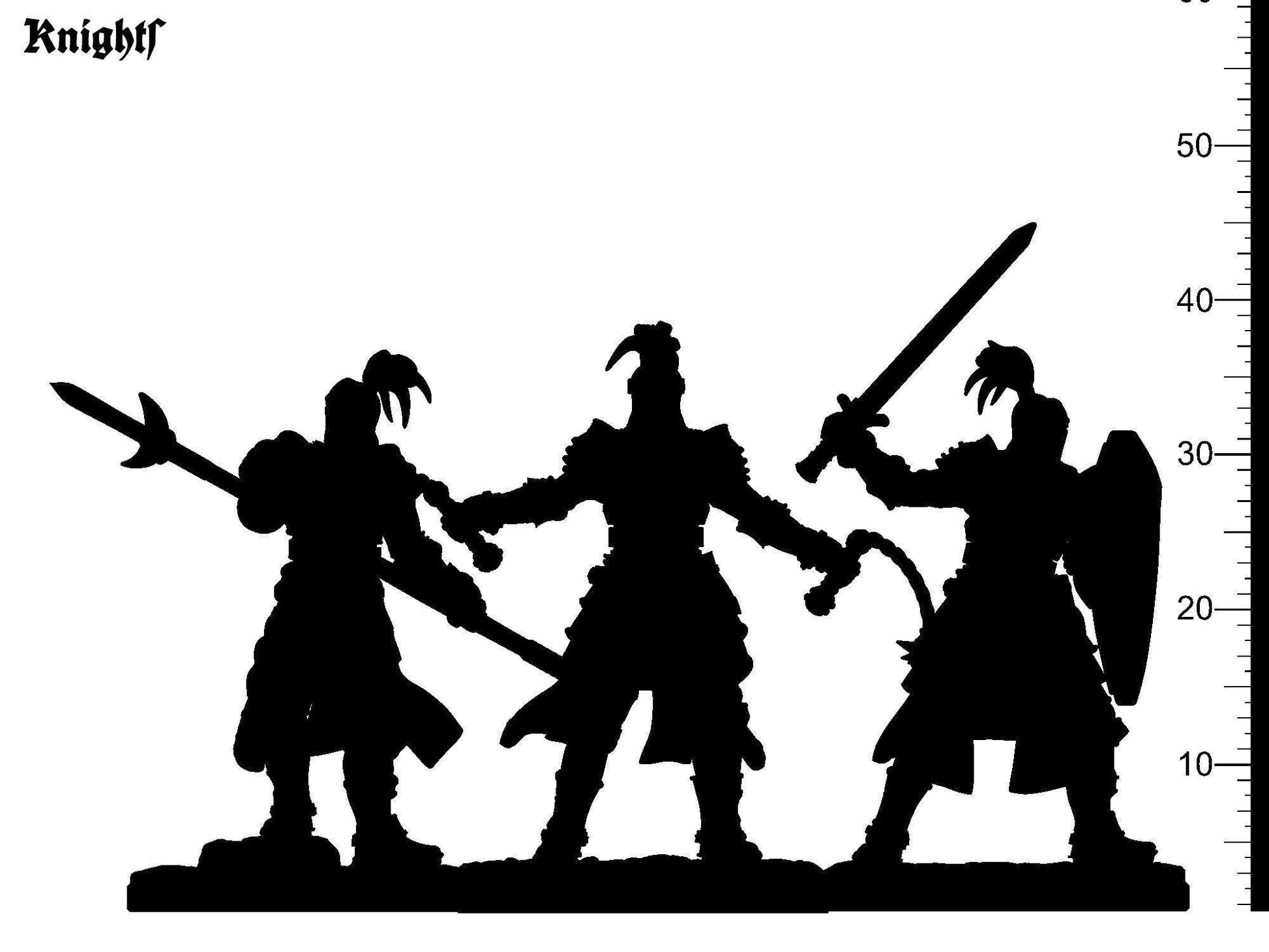 Legendary Knights of King Arthur Miniatures Set | Sword, Flail, and Pike-Wielding Figures for Tabletop RPGs | 32mm Scale - Plague Miniatures