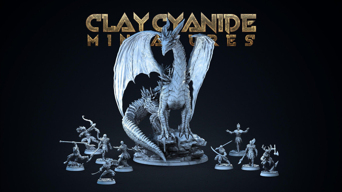 Leif, White Runner Skeleton Miniature | Undead Warrior with One-Handed Spear | 32mm Scale - Plague Miniatures