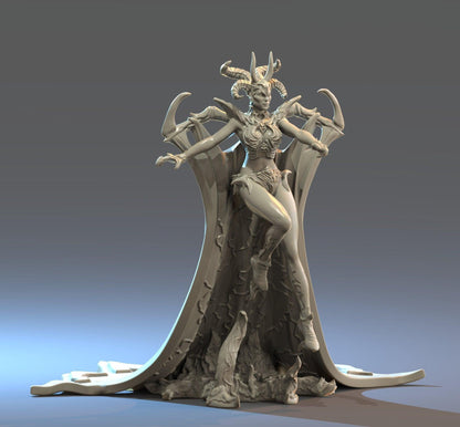 Lilith Demon Miniature | Female Demon Miniature | 32mm Scale - Plague Miniatures