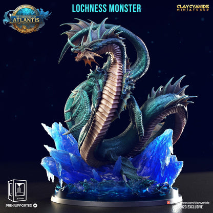 Loch Ness Monster Miniature | Large Boss for Aquatic Campaigns | 32mm Scale - Plague Miniatures