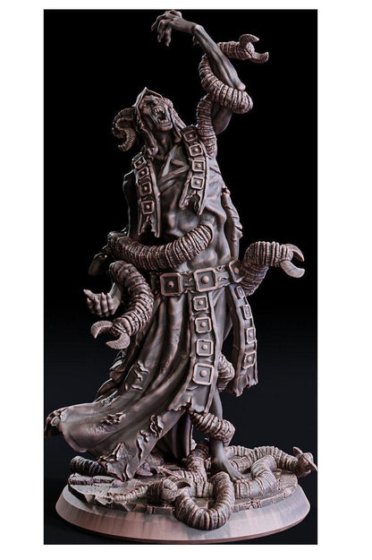 Lord of Despair Miniature | Demonic Sculpture for DnD Adventures | 32mm Scale - Plague Miniatures