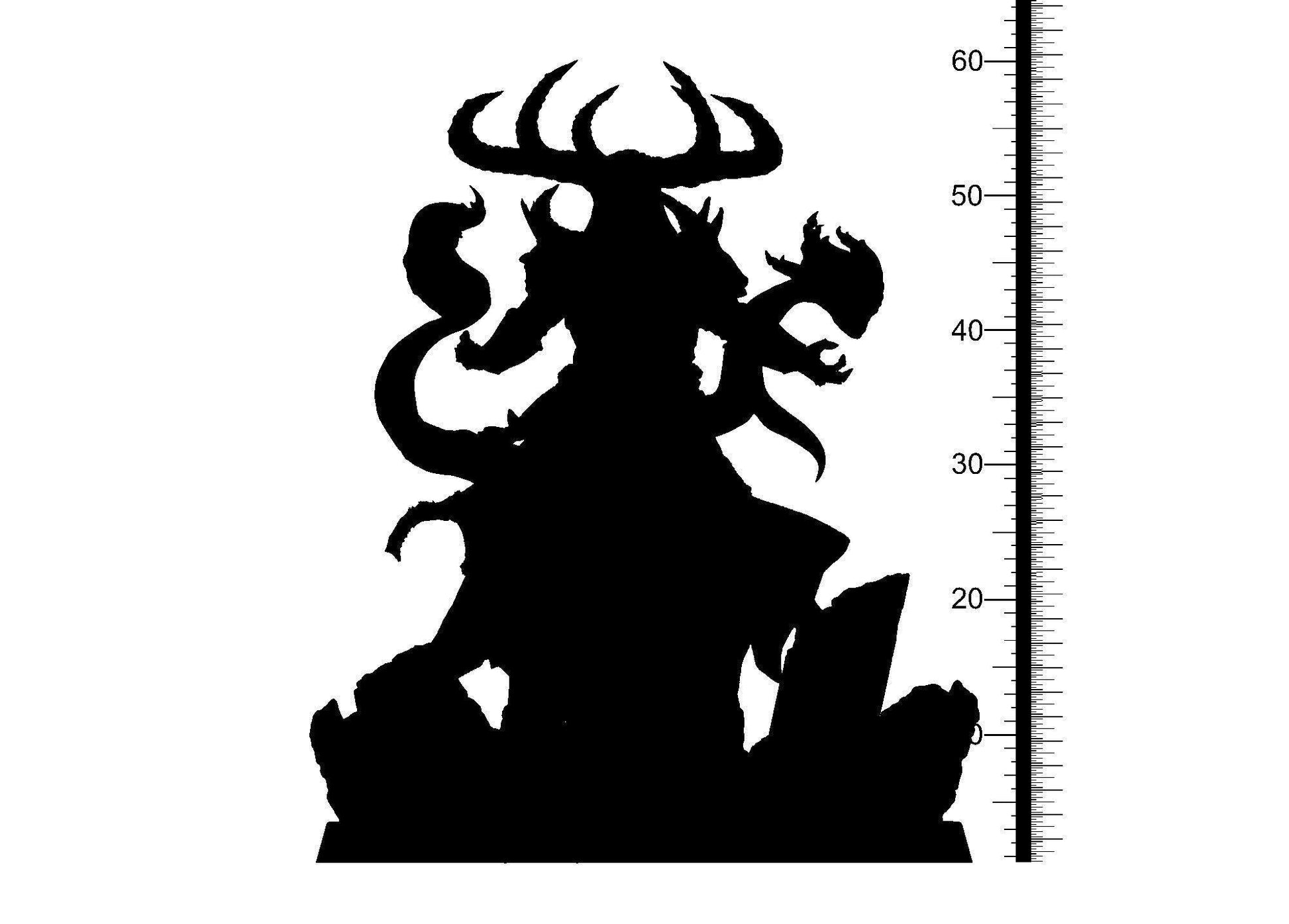 Lucifer Miniature | Archsorcerer of Infernal Dominion | 32mm Scale - Plague Miniatures