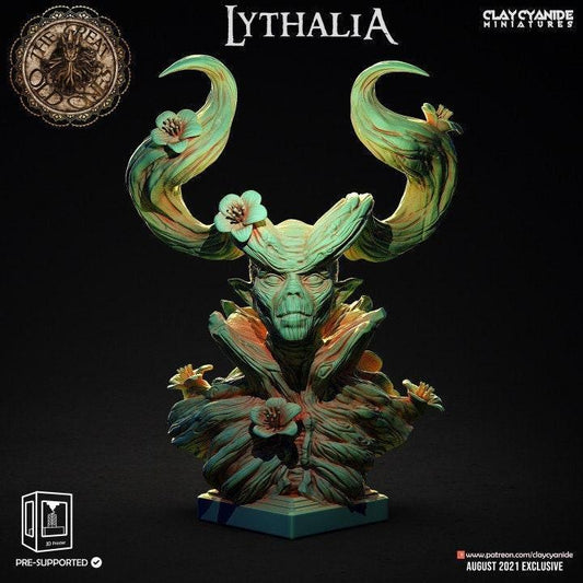 Lythalia Bust | Clay Cyanide | Miniature Bust Resin Bust | Tabletop Gaming | DnD Miniature | Dungeons and Dragons | Cthulhu Statue wargaming - Plague Miniatures