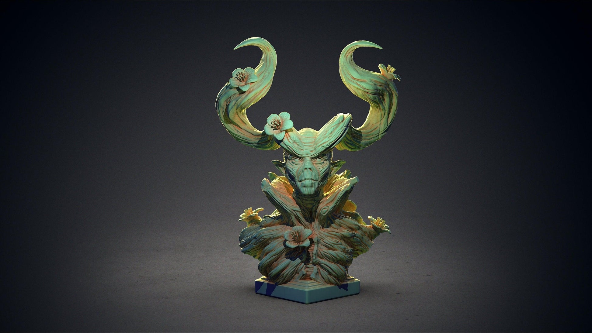 Lythalia Bust | Clay Cyanide | Miniature Bust Resin Bust | Tabletop Gaming | DnD Miniature | Dungeons and Dragons | Cthulhu Statue wargaming - Plague Miniatures