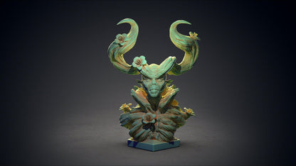 Lythalia Bust | Clay Cyanide | Miniature Bust Resin Bust | Tabletop Gaming | DnD Miniature | Dungeons and Dragons | Cthulhu Statue wargaming - Plague Miniatures