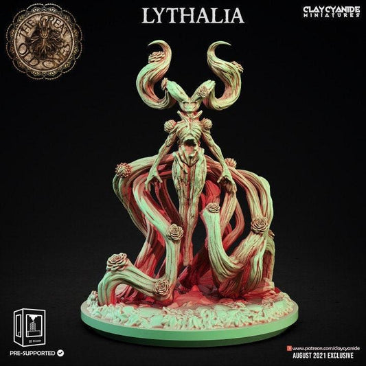 Lythalia Miniature | Eldritch Enchantress Sculpture | 32mm Scale - Plague Miniatures