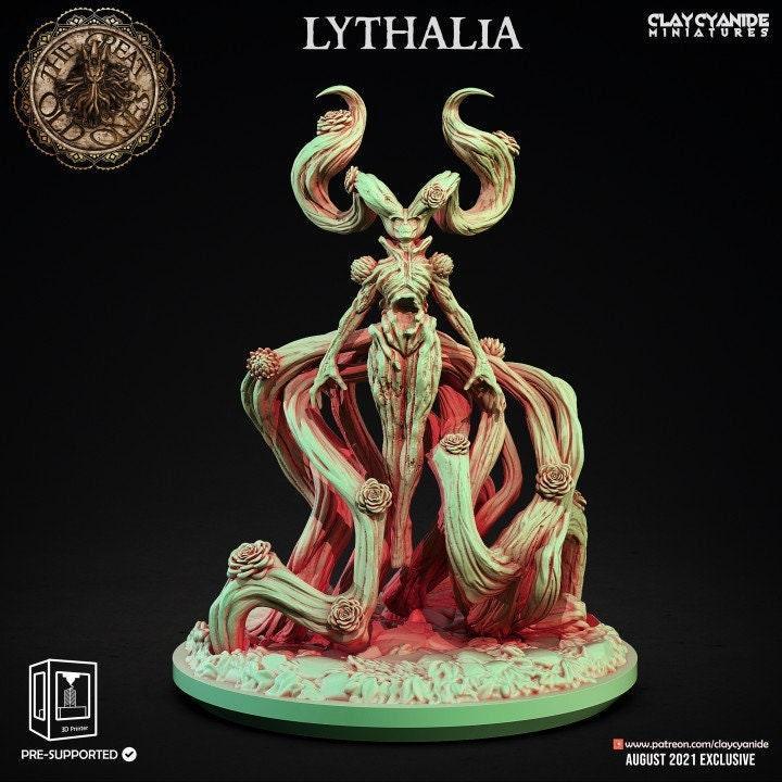 Lythalia Miniature | Eldritch Enchantress Sculpture | 32mm Scale - Plague Miniatures