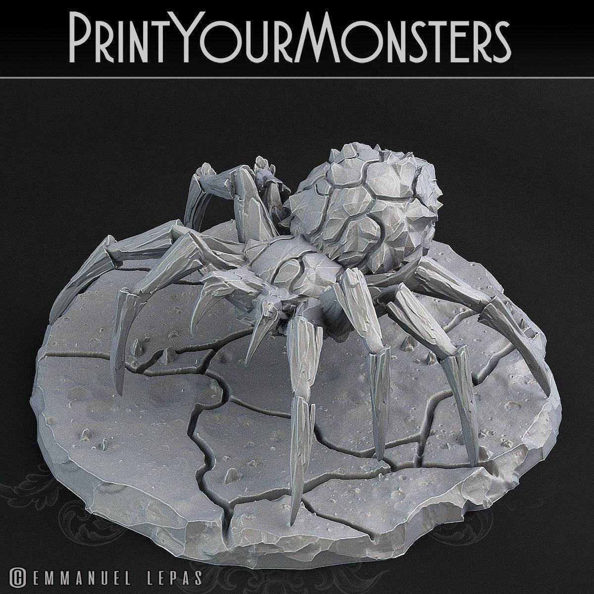 Magmaranea Spider Miniature fire miniature Tarantula | Tabletop gaming | DnD Miniature | Dungeons and Dragons DnD 5e monster miniature - Plague Miniatures
