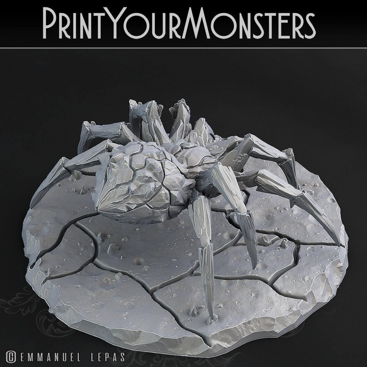 Magmaranea Spider Miniature fire miniature Tarantula | Tabletop gaming | DnD Miniature | Dungeons and Dragons DnD 5e monster miniature - Plague Miniatures