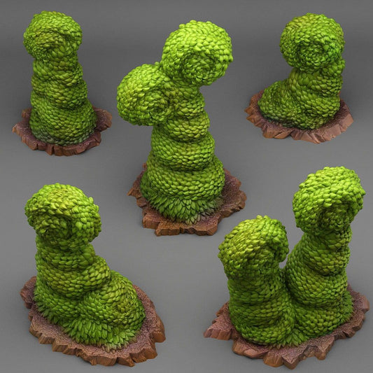 Majestic Hedge Miniatures | Plant Wargaming Terrain Set | 28mm or 32mm Scale - Plague Miniatures