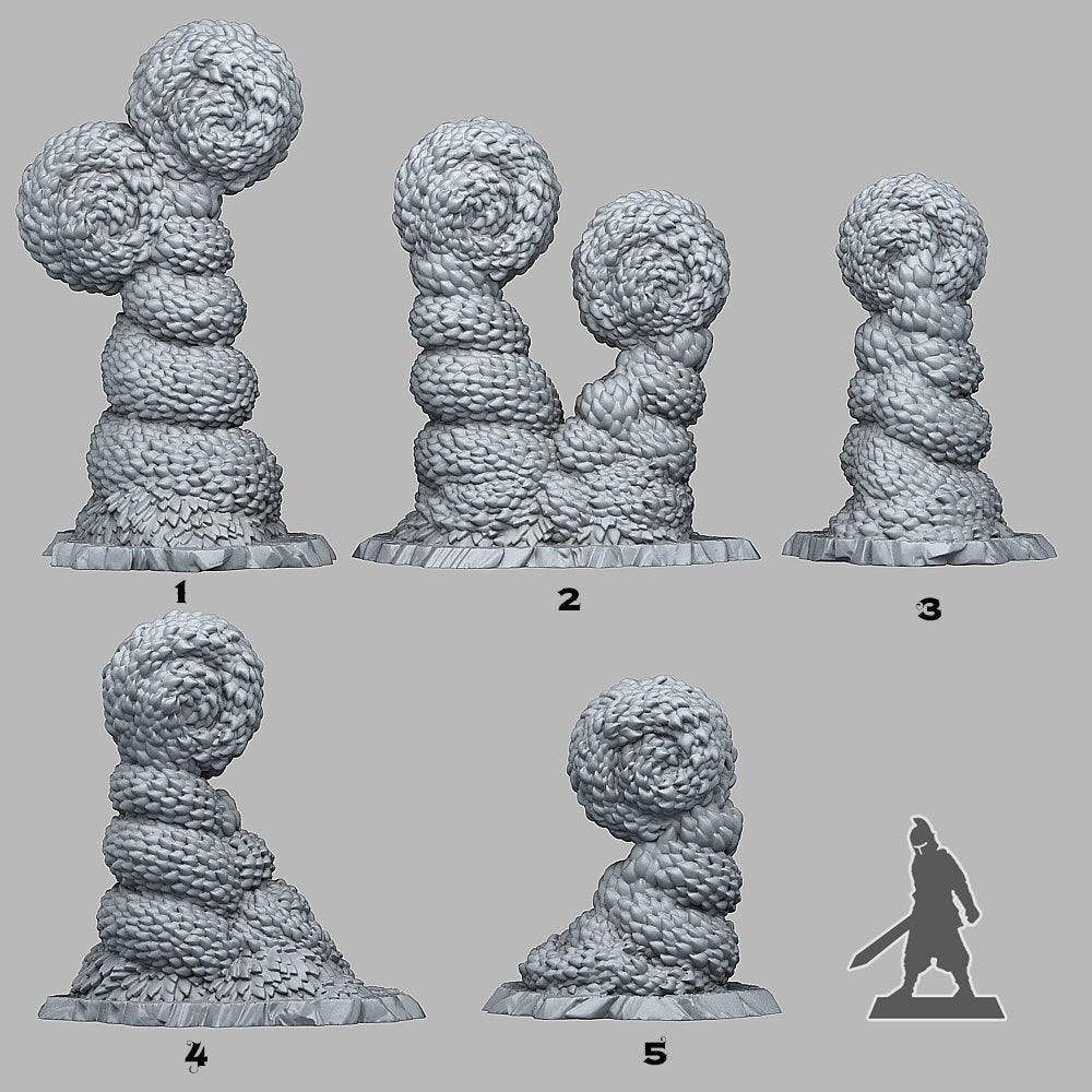 Majestic Hedge Miniatures | Plant Wargaming Terrain Set | 28mm or 32mm Scale - Plague Miniatures