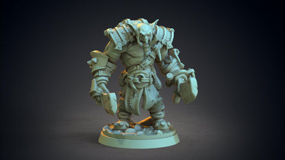 Makanan, the War Troll Chieftain Miniature | Tabletop Gaming Trolls | 32mm Scale - Plague Miniatures