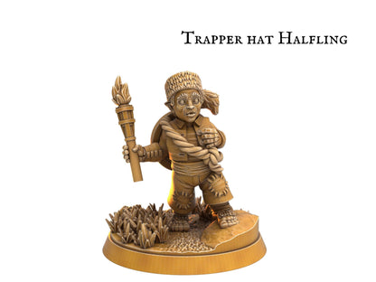 Male Bard Halfling Miniature - 8 Poses - 32mm scale Tabletop gaming DnD Miniature Dungeons and Dragons, dnd male halfling - Plague Miniatures