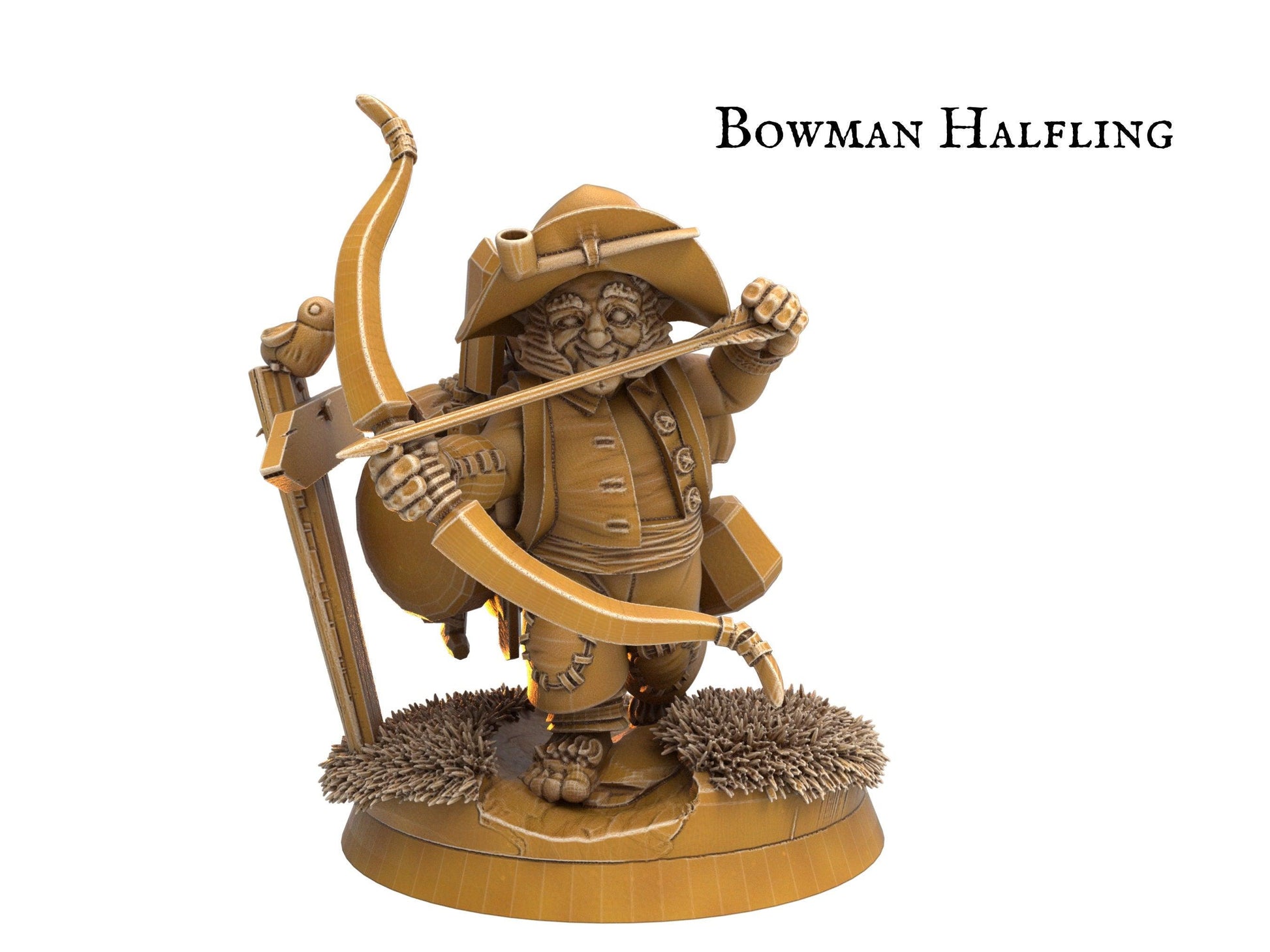 Male Bard Halfling Miniature - 8 Poses - 32mm scale Tabletop gaming DnD Miniature Dungeons and Dragons, dnd male halfling - Plague Miniatures shop for DnD Miniatures