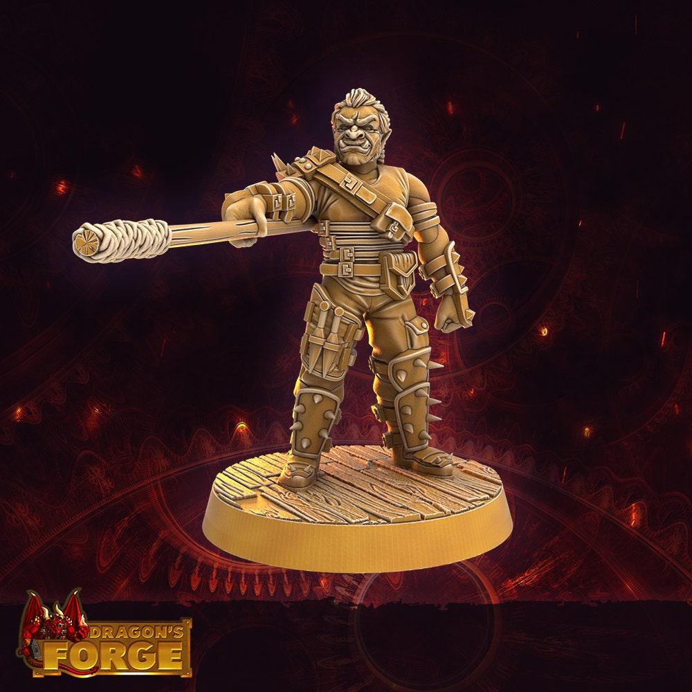 Male Rogue Miniature with stick - 6 Poses - 32mm scale Tabletop gaming DnD Miniature Dungeons and Dragons, wargaming dnd rogue figurine - Plague Miniatures