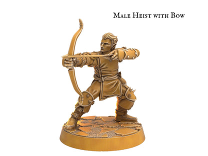 Male Rogue Miniature with stick - 6 Poses - 32mm scale Tabletop gaming DnD Miniature Dungeons and Dragons, wargaming dnd rogue figurine - Plague Miniatures