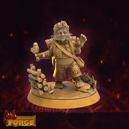 Male Traveling Halfling Miniature - 8 Poses - 32mm scale Tabletop gaming DnD Miniature Dungeons and Dragons, dnd male halfling - Plague Miniatures