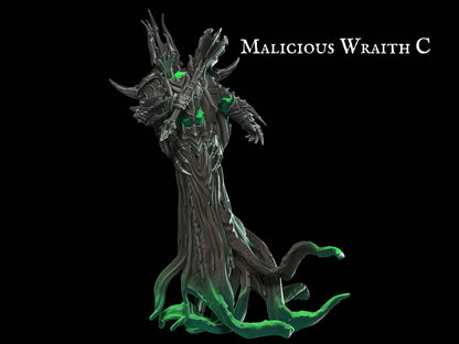 Malicious Wraith Miniature - 3 Poses - 28mm scale - Plague Miniatures