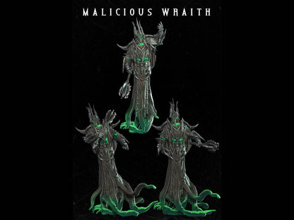 Malicious Wraith Miniature - 3 Poses - 28mm scale Tabletop gaming DnD Miniature Dungeons and Dragons, ttrpg dnd 5e dungeon master gift - Plague Miniatures shop for DnD Miniatures