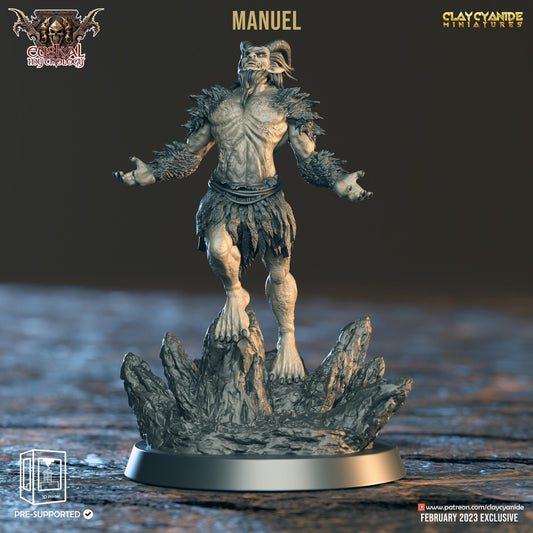 Manuel, Demon Miniature | Spirit of the Night - Gaueko | 32mm Scale - Plague Miniatures