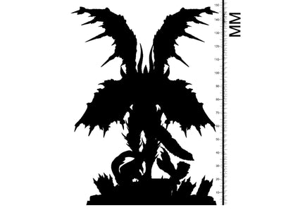 Marrock the Fallen Watcher Miniature | Demon Boss Monster for Tabletop Gaming | 32mm Scale - Plague Miniatures