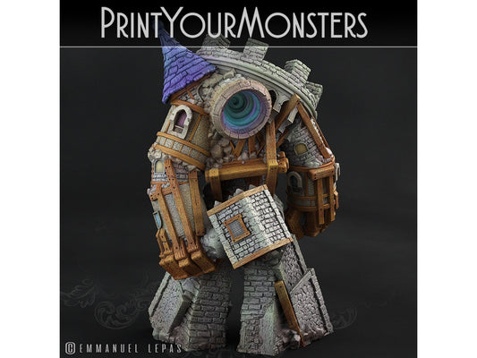 Medieval Construct Golem Miniature | Print Your Monsters | Tabletop gaming | DnD Miniature | Dungeons and Dragons DnD 5e monster miniature - Plague Miniatures shop for DnD Miniatures