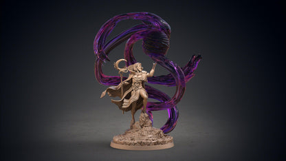 Menuo Moon God Miniature | Celestial Emissary for Tabletop Adventures | 32mm Scale - Plague Miniatures